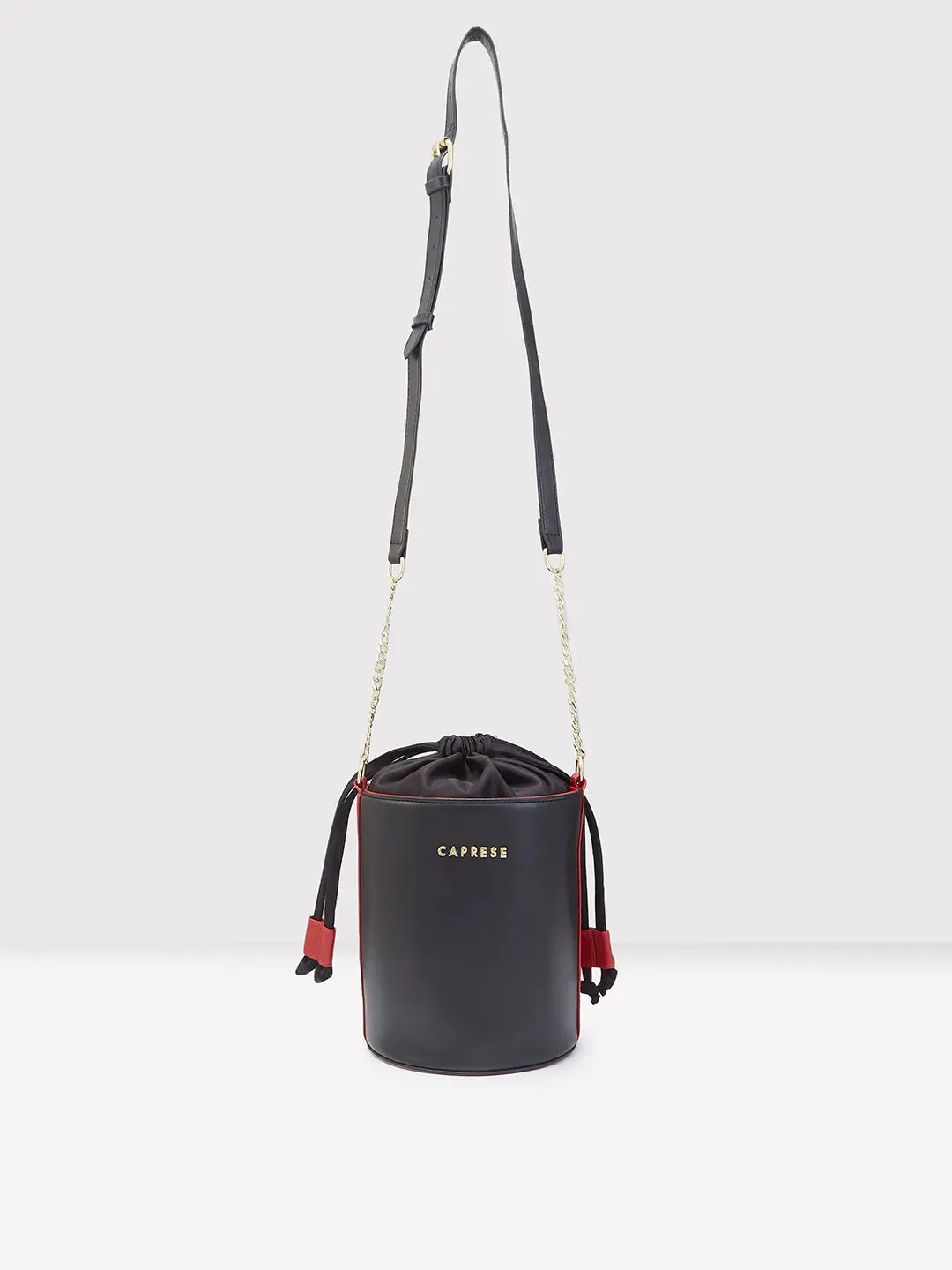 Caprese Lizzy Drawstring Sling Medium Black