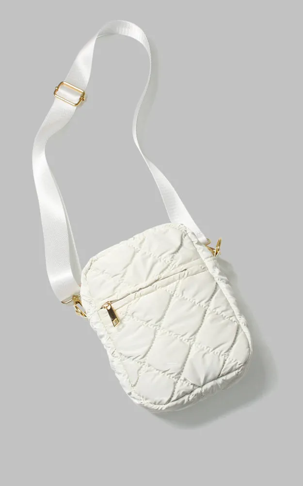 EBG10714 GLOSSY PUFFY MINI CROSSBODY BAG