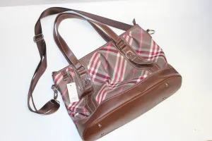 Large Purse - Check Pattern Handbag
