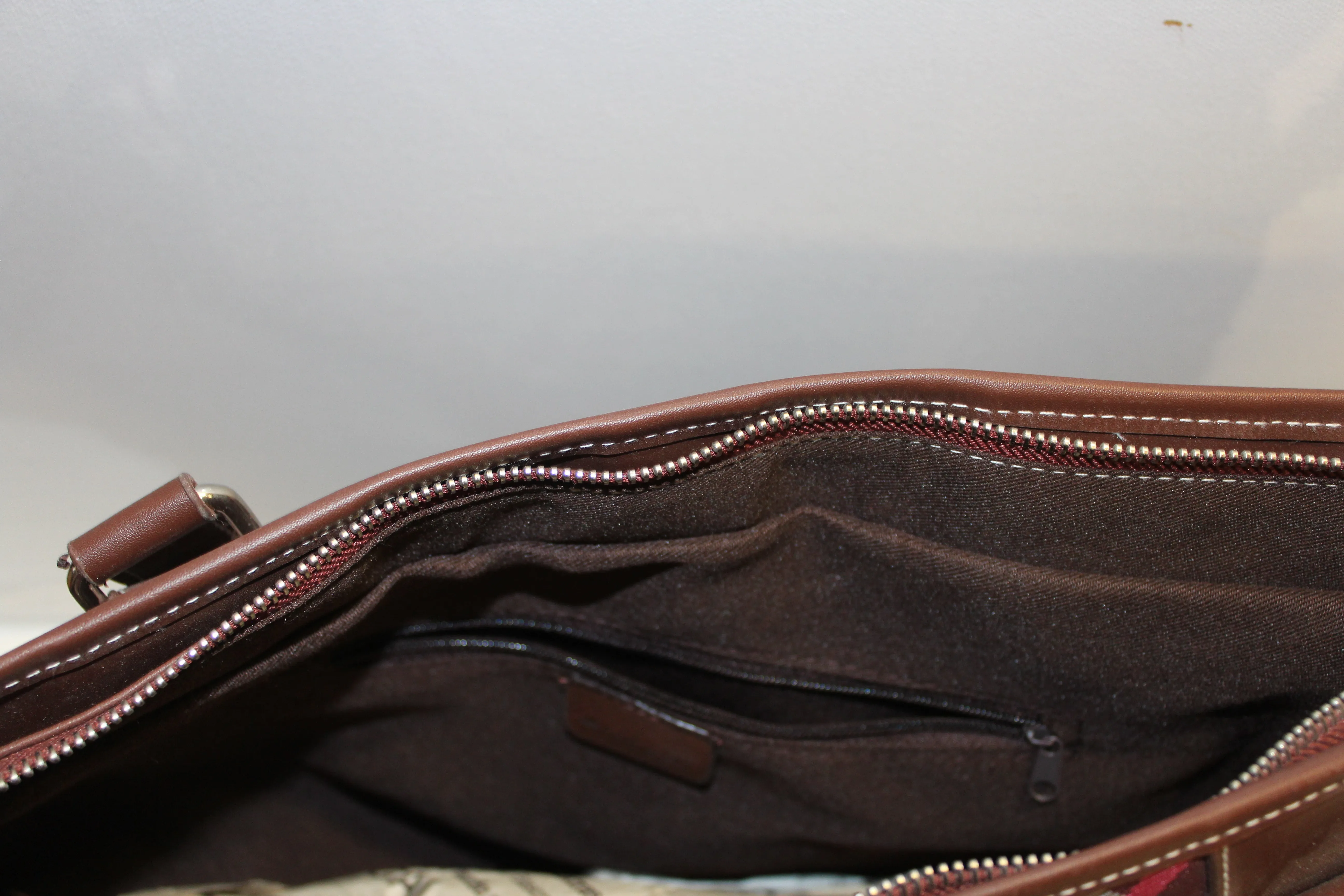 Large Purse - Check Pattern Handbag