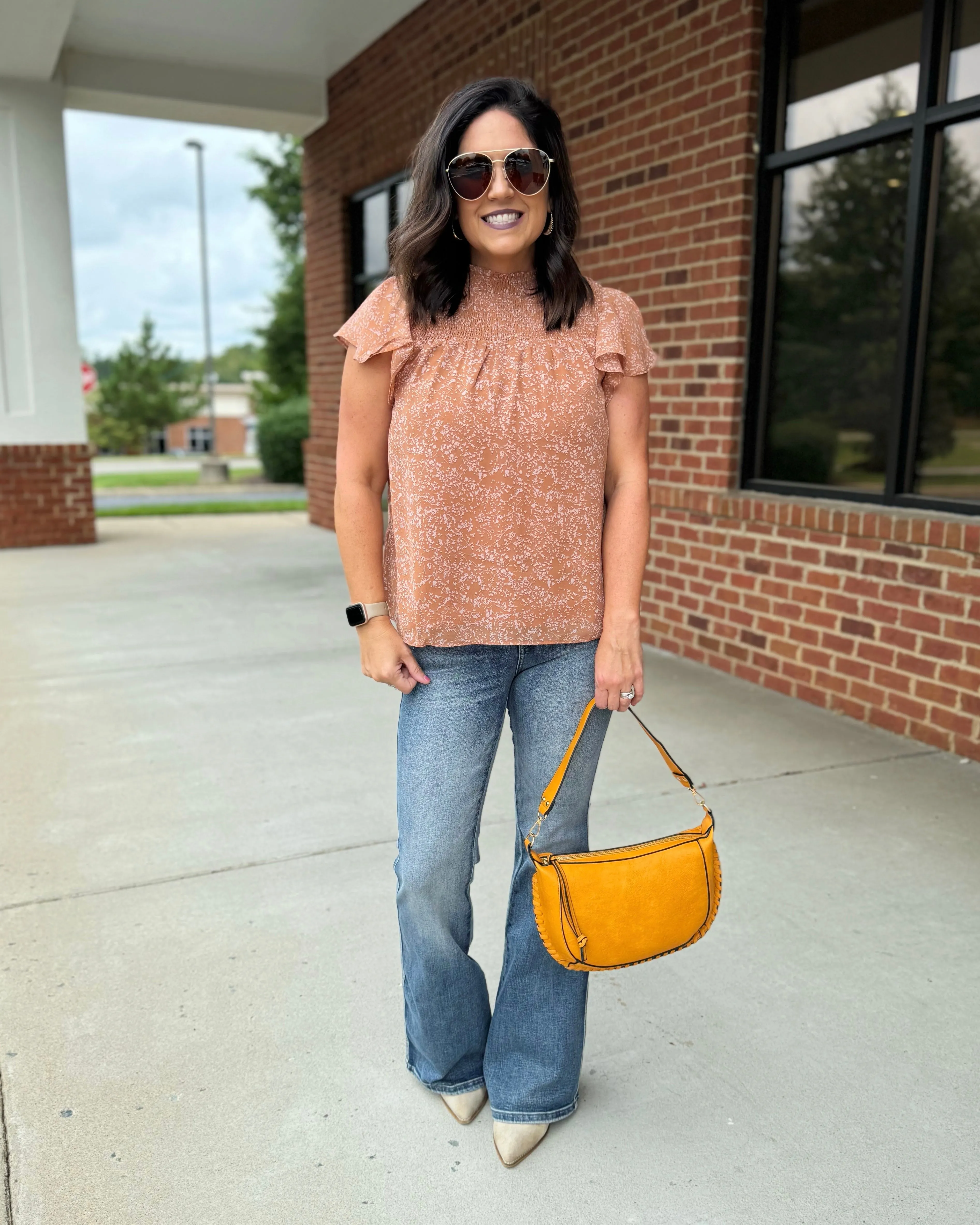 Sierra Shoulder Bag in Mustard